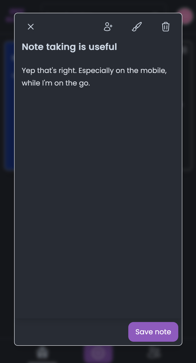 My Notes mobile screenshot