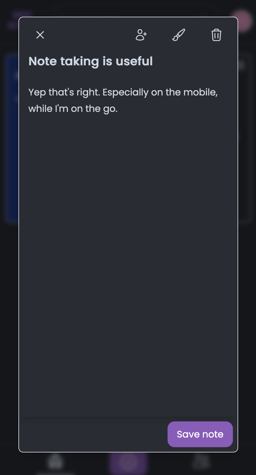 My Notes mobile screenshot