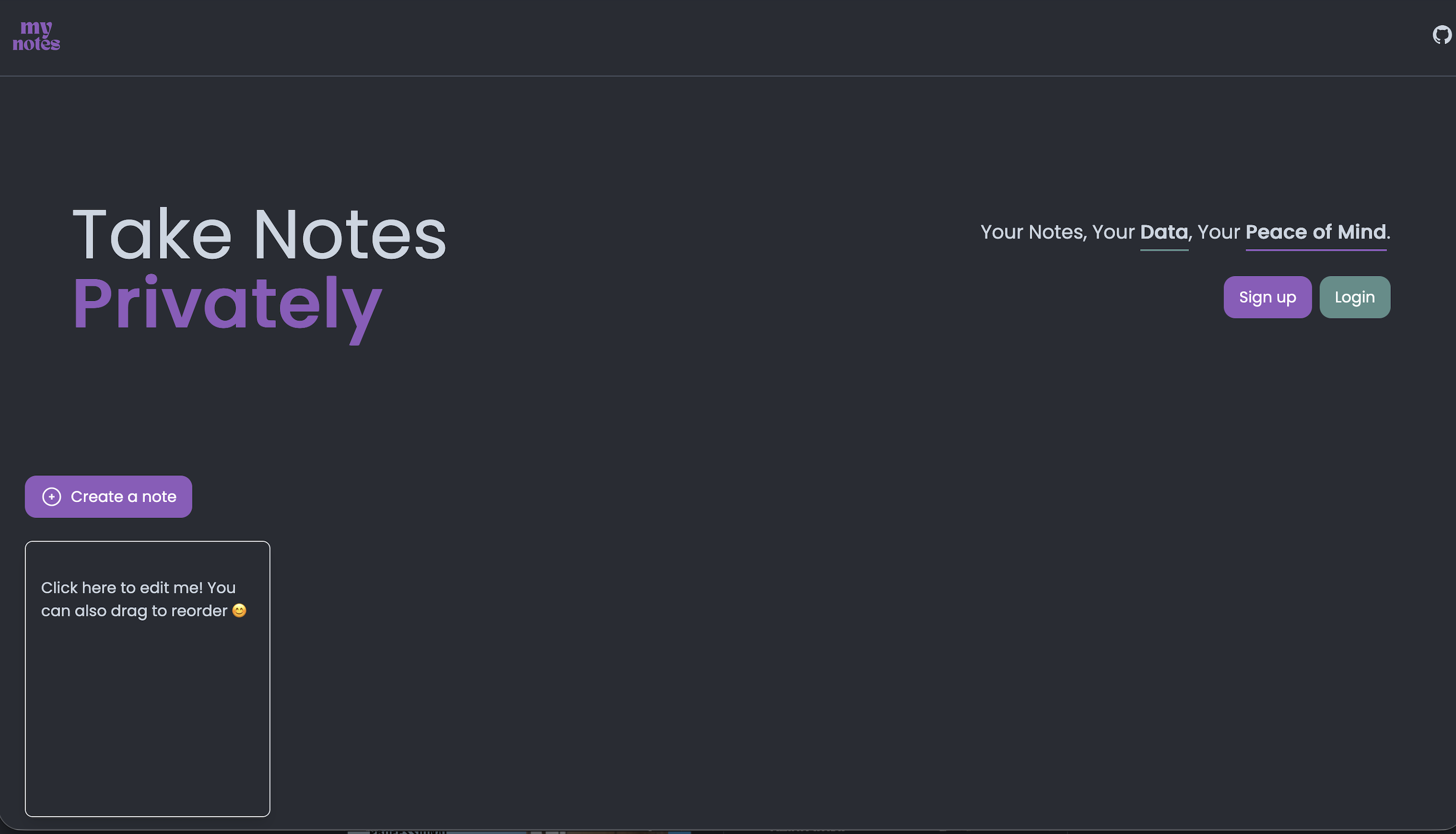 My Notes desktop screenshot